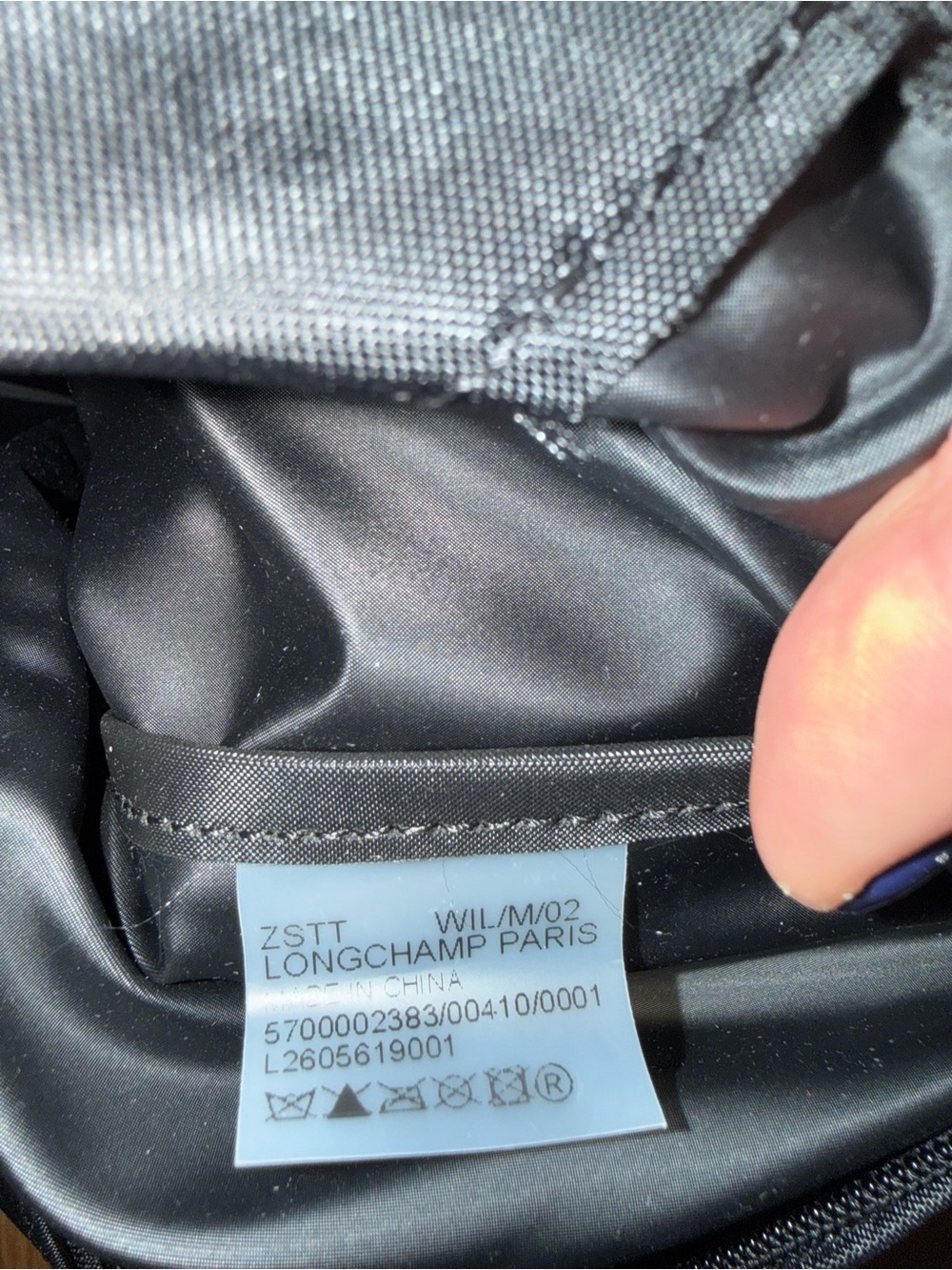 Longchamp Le Pliage Black Tote Bag - Picture 4 of 4